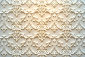 Poster - Sophisticated classical 3d pattern. Ancient ornament. Background image. Created with Generative AI technology.