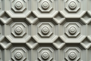 Poster - Sophisticated classical 3d pattern. Ancient ornament. Background image. Created with Generative AI technology.