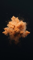 Poster - Artificial satellite explosion effects outer space visual art dark background abstract concept