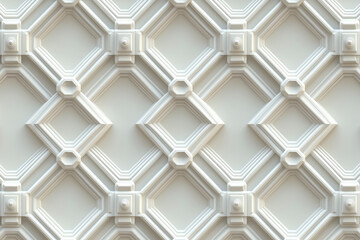 Poster - Sophisticated classical 3d pattern. Ancient ornament. Background image. Created with Generative AI technology.