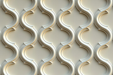 Poster - Sophisticated classical 3d pattern. Ancient ornament. Background image. Created with Generative AI technology.
