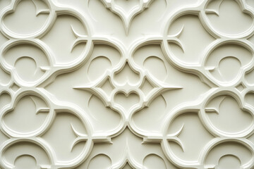 Poster - Sophisticated classical 3d pattern. Ancient ornament. Background image. Created with Generative AI technology.