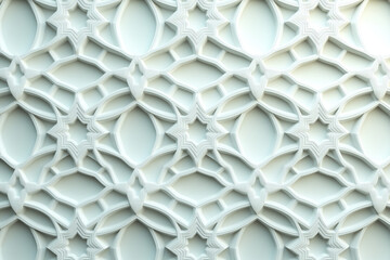 Poster - Sophisticated classical 3d pattern. Ancient ornament. Background image. Created with Generative AI technology.