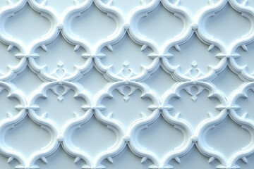 Poster - Sophisticated classical 3d pattern. Ancient ornament. Background image. Created with Generative AI technology.
