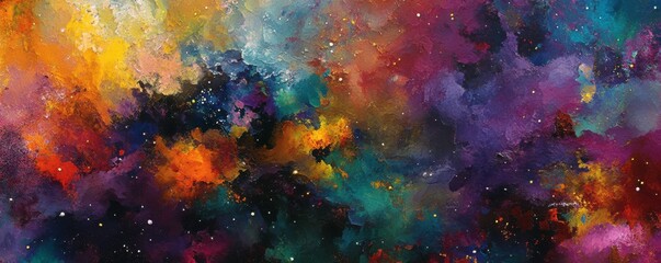 Wall Mural - cosmic nebula, space background, colorful universe, starry night, galactic scene, vibrant colors