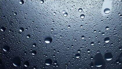 Wall Mural - closeup view capturing the intricate condensation of fog on a window glass surface, showcasing the d