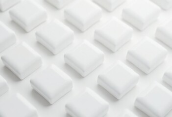 Poster - White Cubes with a Light and Shadow Perspective Background Pattern