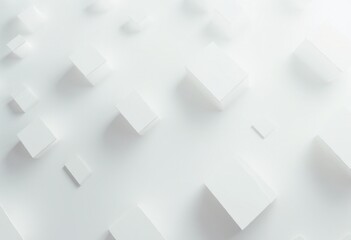 Aufkleber - Abstract Composition of Rectangular Shapes on White Background