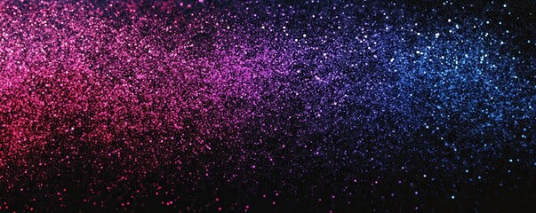 Wall Mural - grainy gradient background, dark blue purple magenta pink black abstract noise texture banner, poste