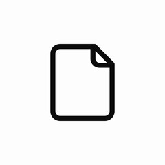 Poster - Blank document paper file icon vector sign