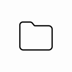 Poster - Folder document file storage icon vector sign