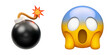 © Work Smartly - Explosive emoji symbols representing danger and surprise