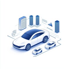 Poster - Futuristic Electric Vehicle Concept with Smart City Elements