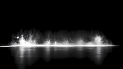 Wall Mural - mystical mist. swirling smoke in dark and light symphony. fluid fantasia. abstract dance of fog and 