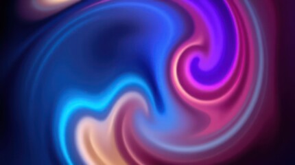 Poster - Abstract Blue and Purple Swirls Textured Wallpaper Background