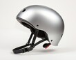 © Viktor - A sleek silver helmet designed for safety, featuring adjustable straps for a secure fit.