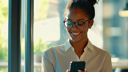 Wall Mural - The Woman Using Smartphone