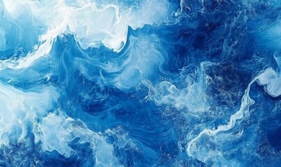 blue abstract background with waves.