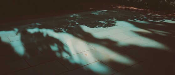 Poster - Shadows created by clouds on ground during daytime with beautiful lighting effects