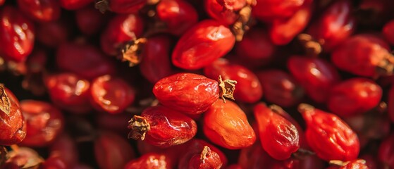 Poster - Vibrant barberries showcase their tart flavor and elongated shape in a detailed still life arrangement