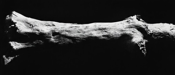 Poster - Natural wood grain texture against a black background highlighting organic beauty and subtle details