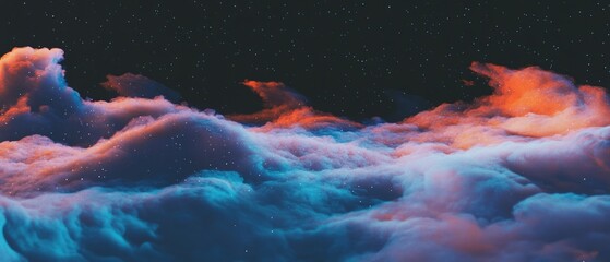 Poster - Swirling galaxies and stars create a cosmic tapestry of beauty and wonder