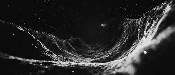 Poster - Swirling vortex of dark matter and energy evokes a cosmic sense of vastness in the universe