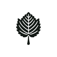hazel leaf plant nature tree icon logo vector illustration template design