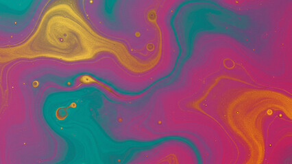 Poster - An abstract background characterized by liquid forms in digital art