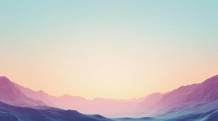 Poster - Stunning abstract landscape with subtle color gradient and ample space for text and designs in the foreground. Generative AI