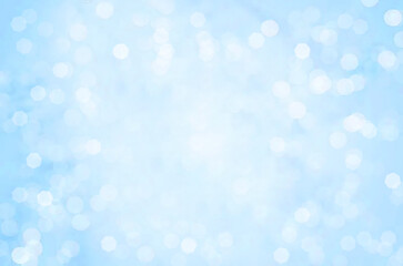 Wall Mural - blue blur background with bokeh effect