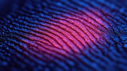 Fingerprint, illuminated, close-up, forensic, science