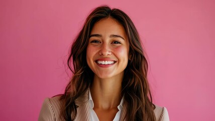 Wall Mural - The Smiling Woman in Suit