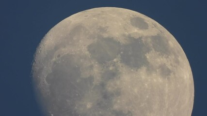 Wall Mural - blue sky and full moon .