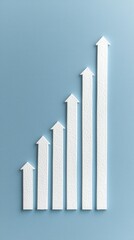 Poster - Investment milestone markers growth chart business setting infographic clean design professional viewpoint