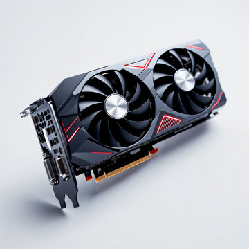 a graphics card on a white background