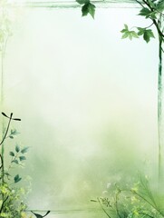 Poster - Elegant mock up space with lush greenery design suitable for text placement in a serene setting. Generative AI