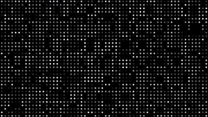 Poster - White dots on black background. Computer generated