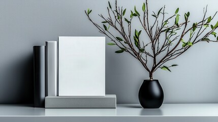 Poster - Stylish apple workspace tribute scene with design elements home office interior photography modern environment close-up view