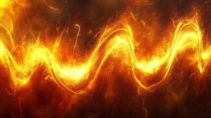 Aufkleber - An artistic rendering of heart wave patterns emerging from a heartbeat monitor, incorporating elements of light and shadow for a dramatic effect