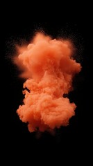 Poster - Nebula eruption visualization abstract space digital art clean environment dynamic viewpoint chaotic composition