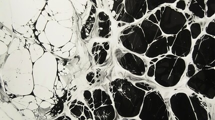 The cracks form an intricate and natural pattern that resembles a web-like structure.
