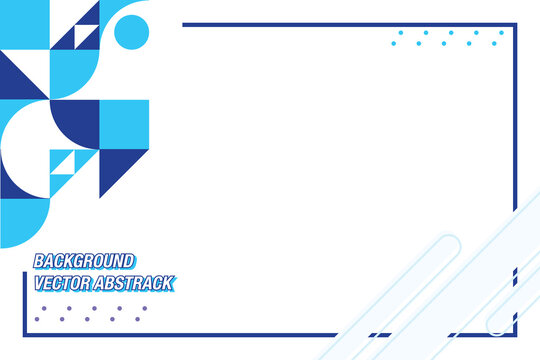 Cover template with geometric background Background for the banner Vector in color blue