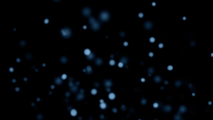 Wall Mural - blurred blue fire embers sparks on black background . texture isolated overlays. concept of particle
