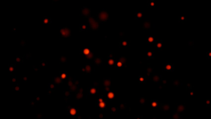 Wall Mural - blurred fire embers sparks on black background . texture isolated overlays. concept of particles, sp