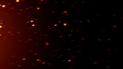 Wall Mural - blurred fire embers sparks on black background . texture isolated overlays. concept of particles, sp