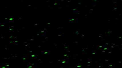 Wall Mural - blurred green embers sparks on black background . texture isolated overlays. concept of particles, s