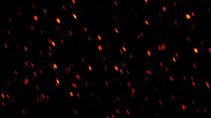 Wall Mural - blurred fire embers sparks on black background . texture isolated overlays. concept of particles, sp