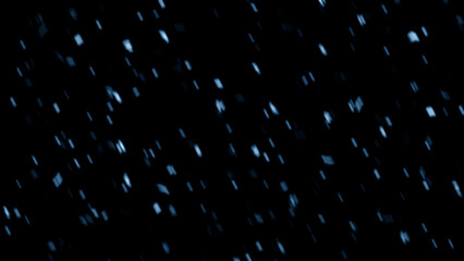 Wall Mural - blurred blue fire embers sparks on black background . texture isolated overlays. concept of particle