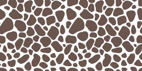 Wall Mural - cobblestone mosaic seamless pattern, stone texture. vector abstract repeat background
